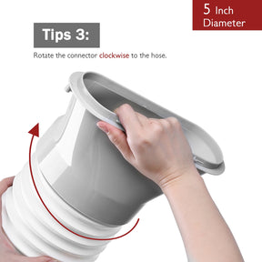 Exhaust Hose for Portable AC - Clockwise