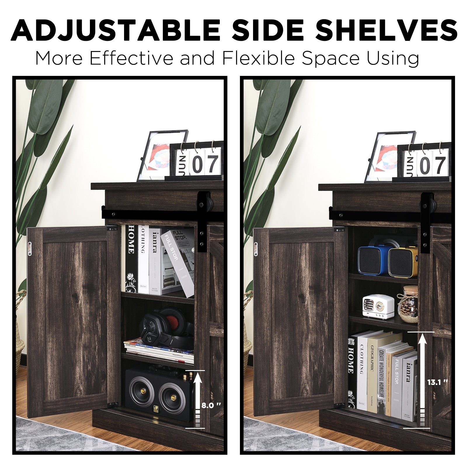 [Discontinued] Fireside FS58 TV Stand - Espresso (TV Stand Only)