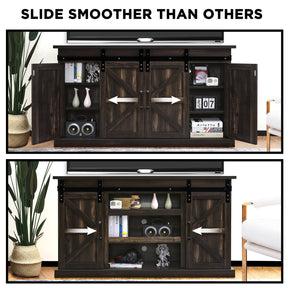 [Discontinued] Fireside FS58 TV Stand - Espresso (TV Stand Only)