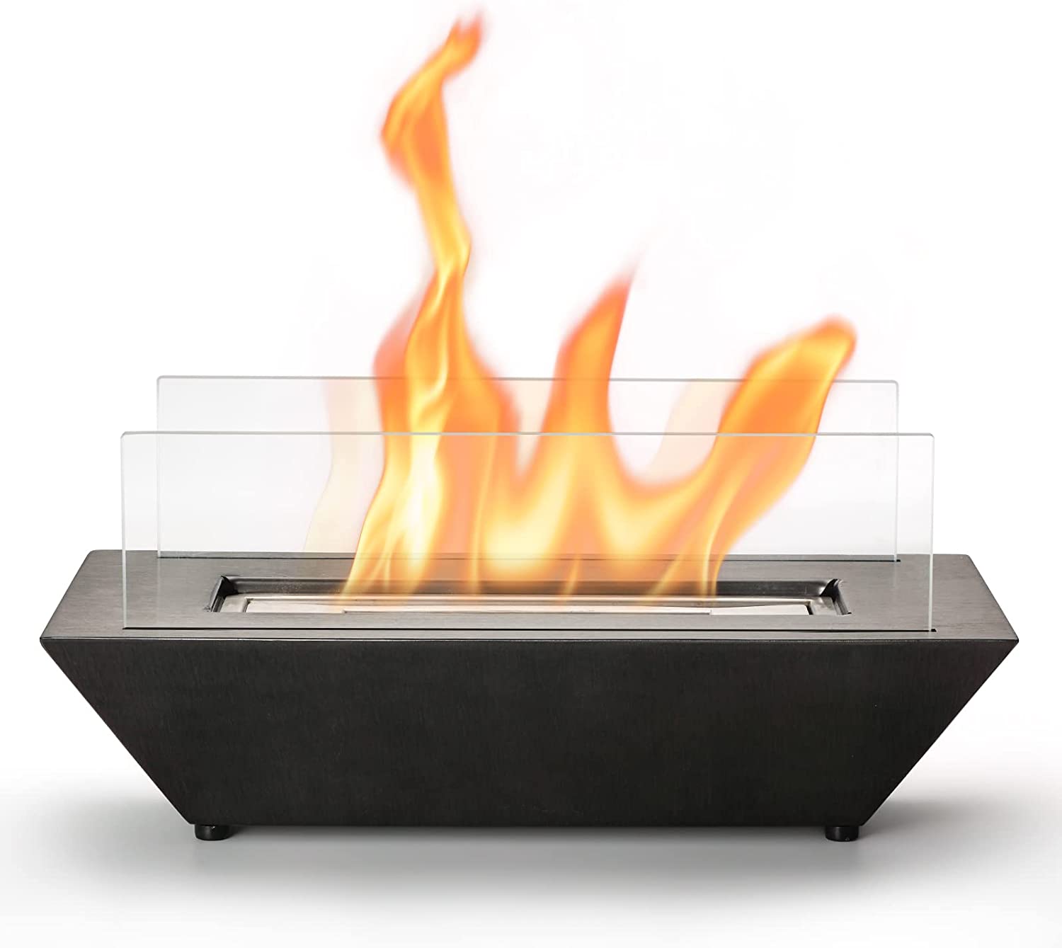 [Discontinued] Stainless Steel Tabletop Fire Pit - Black Nickel