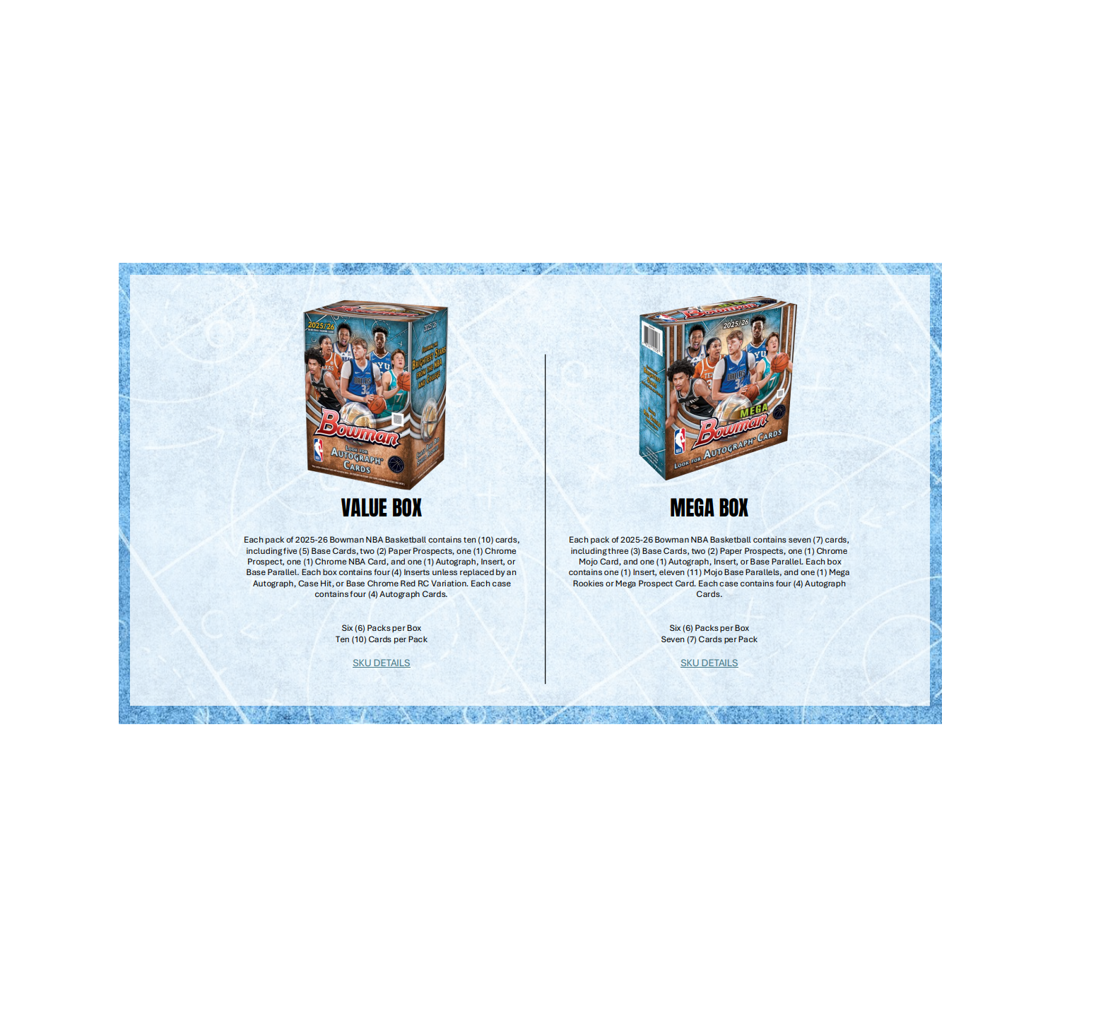 2025-26 Bowman Basketball Hobby Delight 6-Box Case