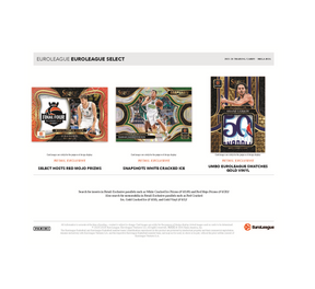2025-26 Panini Select EuroLeague Basketball Hobby Mega Box