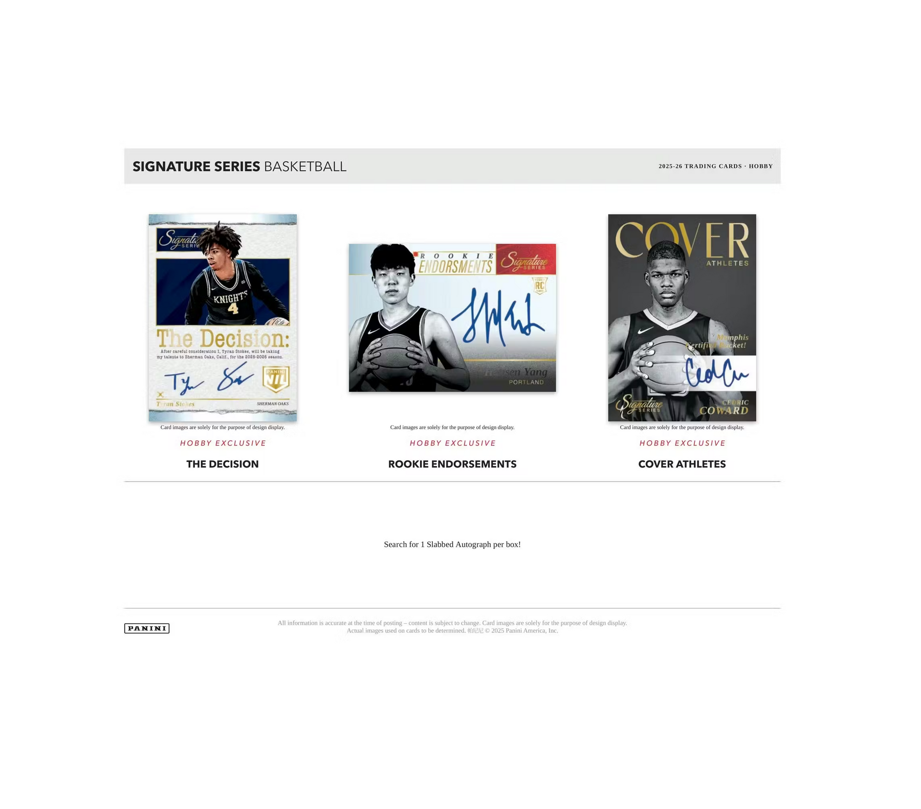2025-26 Panini Signature Series Basketball Hobby 12-Box Case