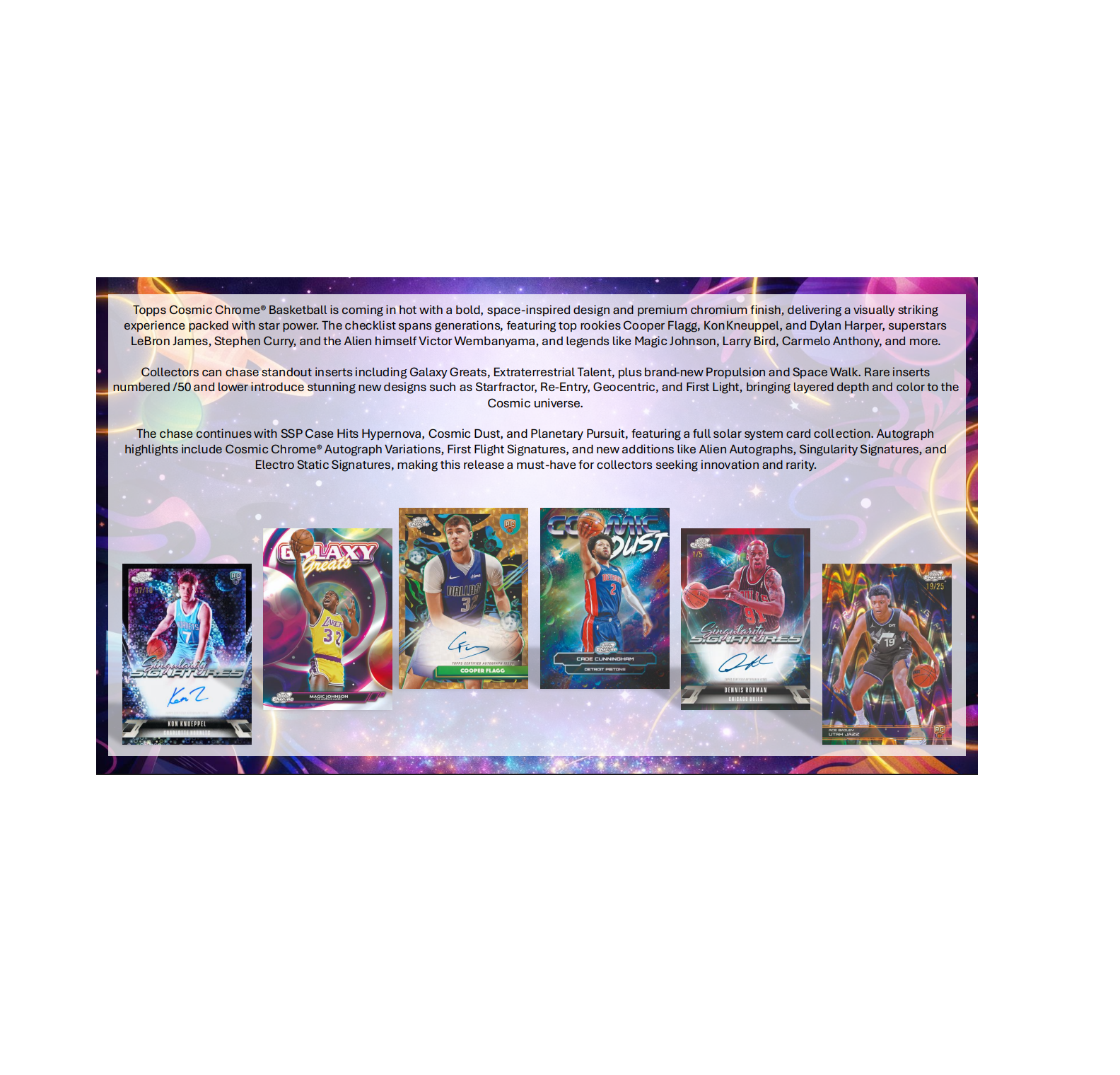 2025-26 Topps Cosmic Chrome Basketball Hobby Box