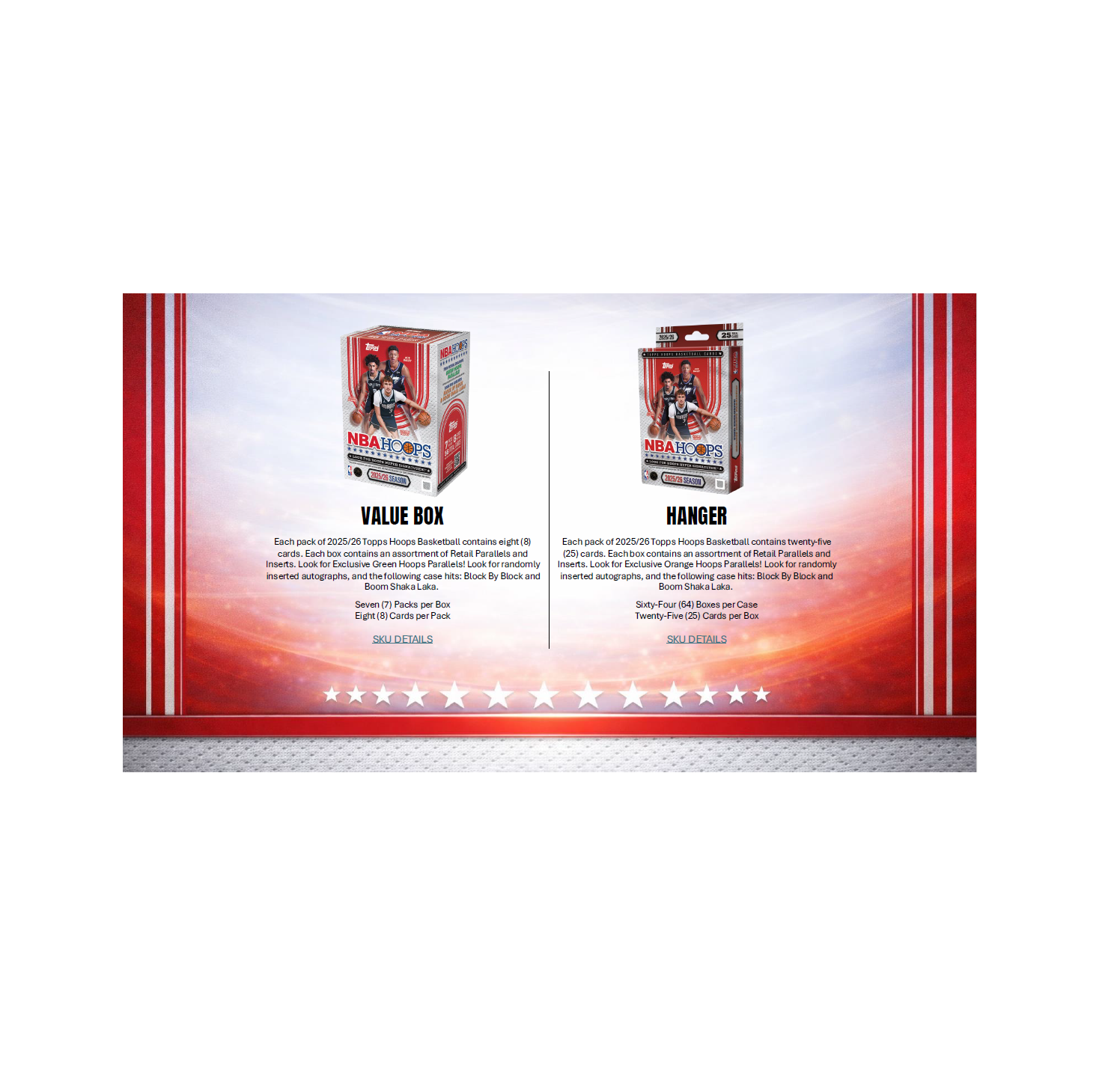 2025-26 Topps NBA Hoops Basketball Hanger Box