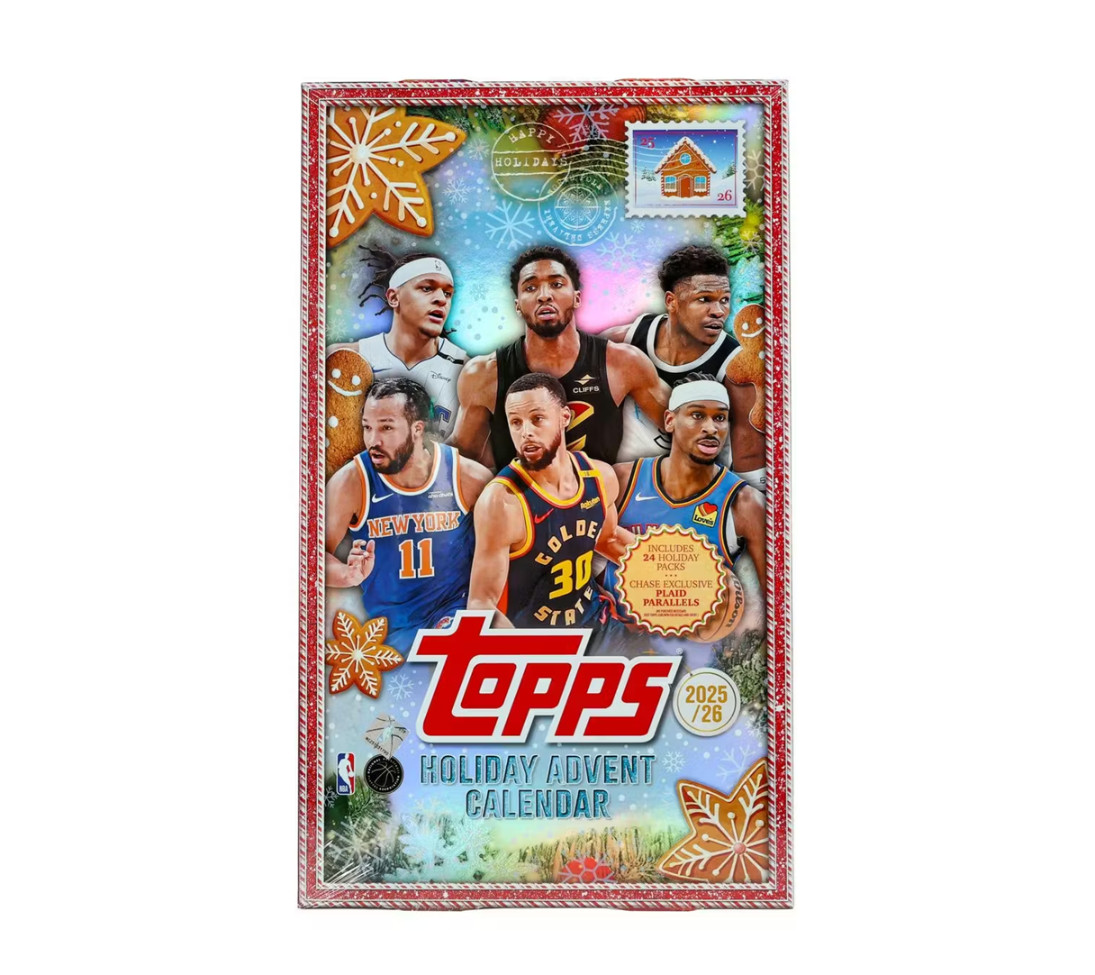 2025-26 Topps Holiday Basketball Countdown Calendar Box
