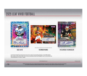 2025 Leaf Vivid Football Hobby Box