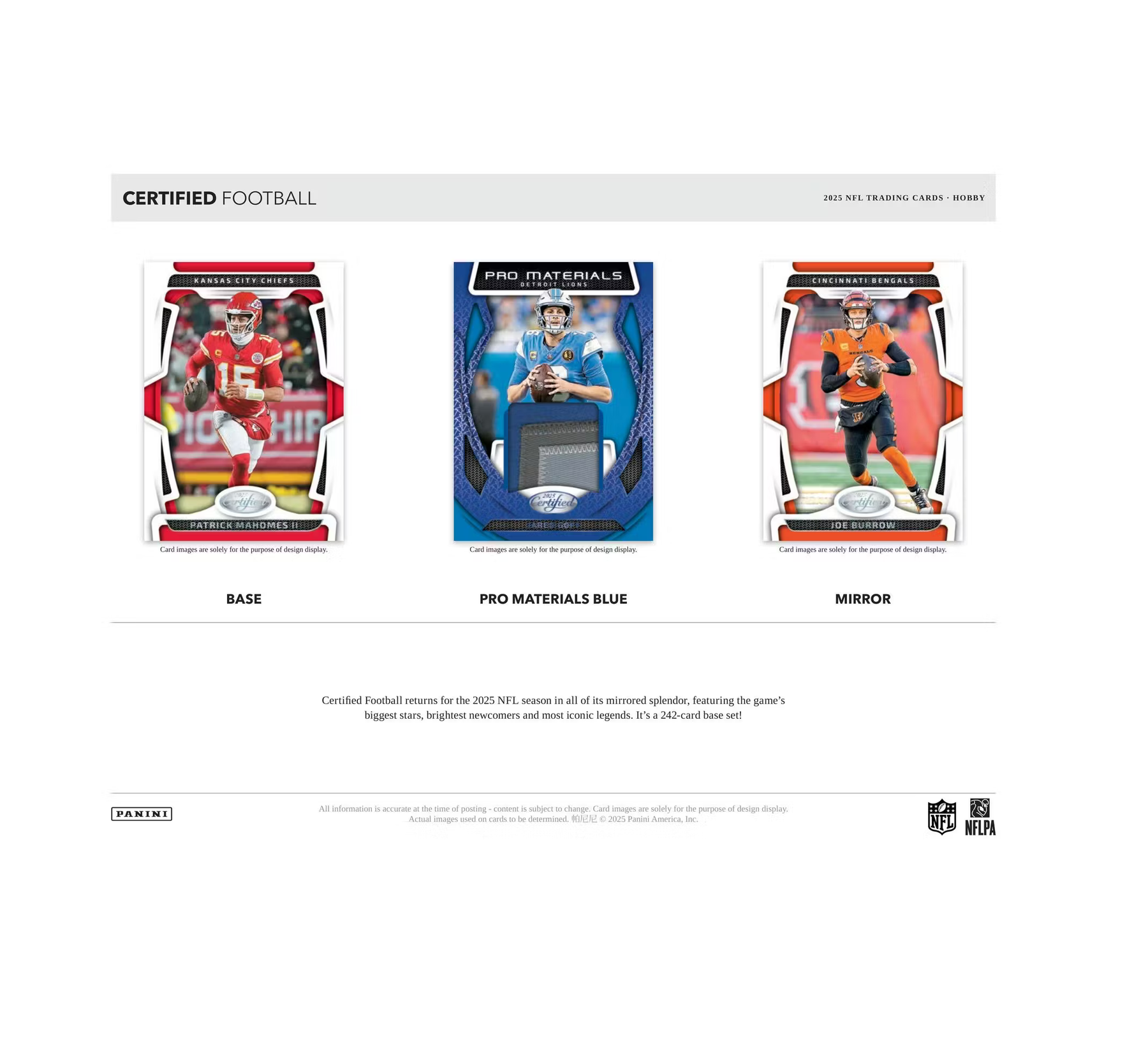 2025 Panini Certified Football Hobby Box