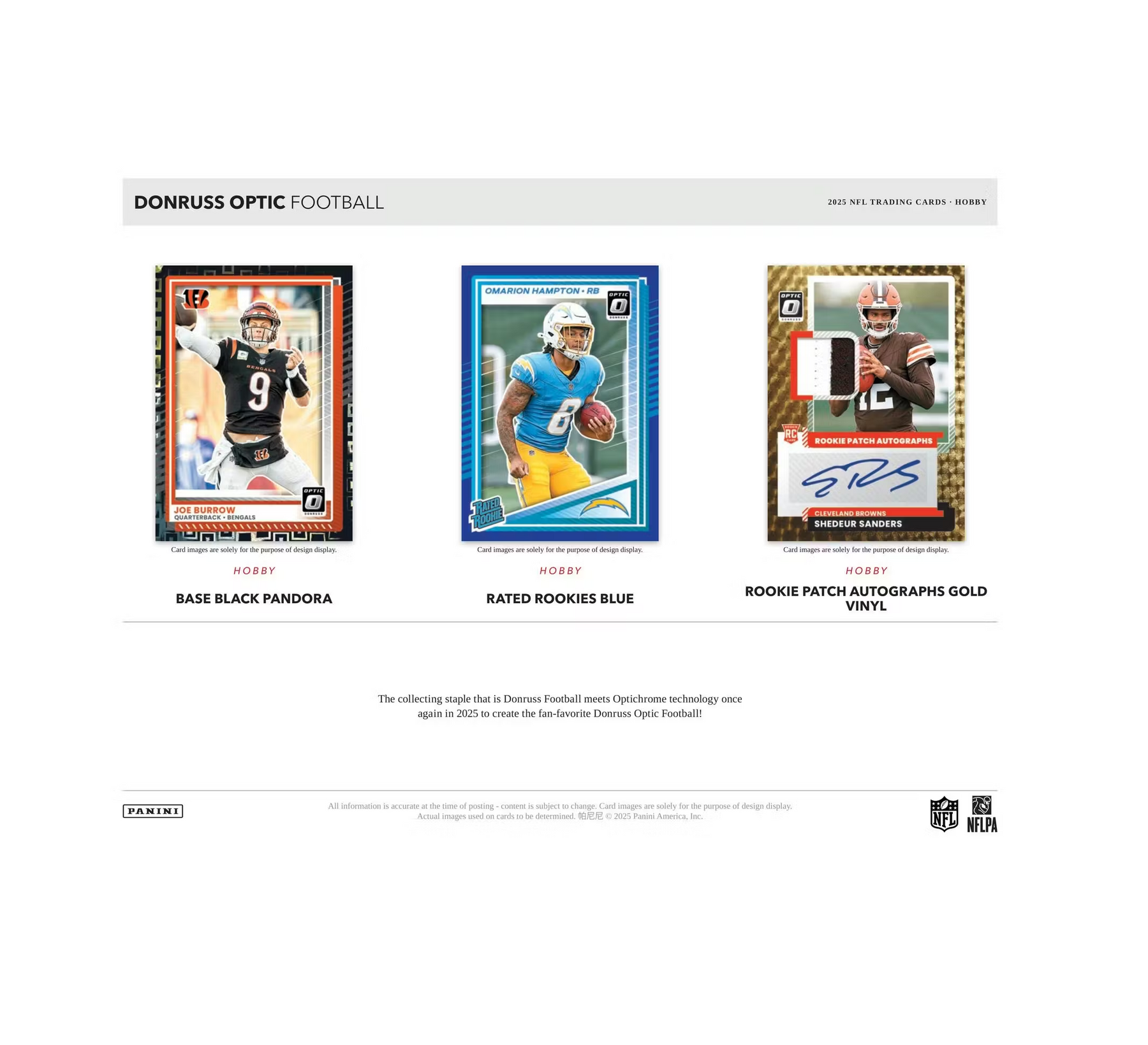 2025 Panini Donruss Optic Football Hobby Box