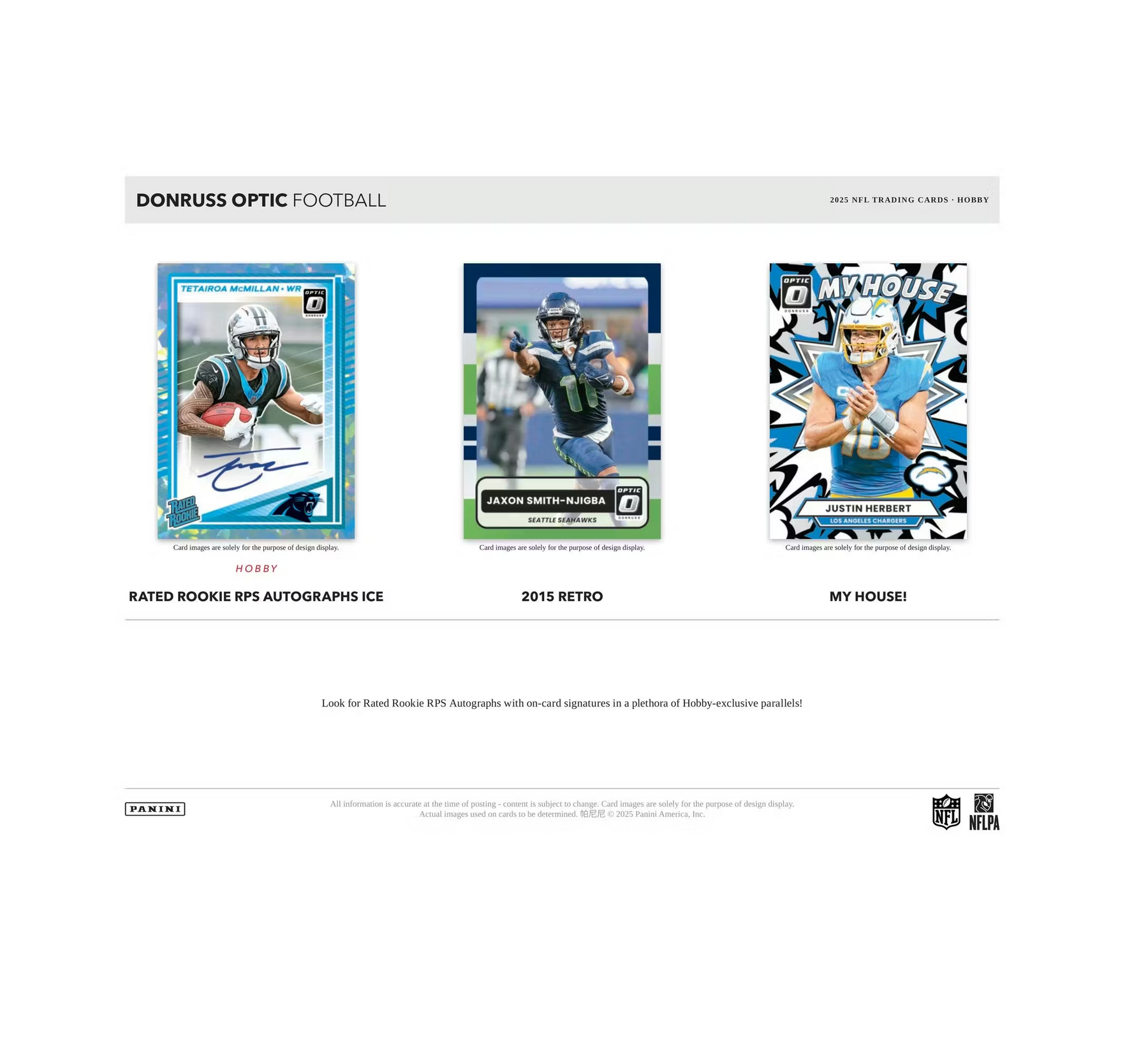 2025 Panini Donruss Optic Football Hobby Box