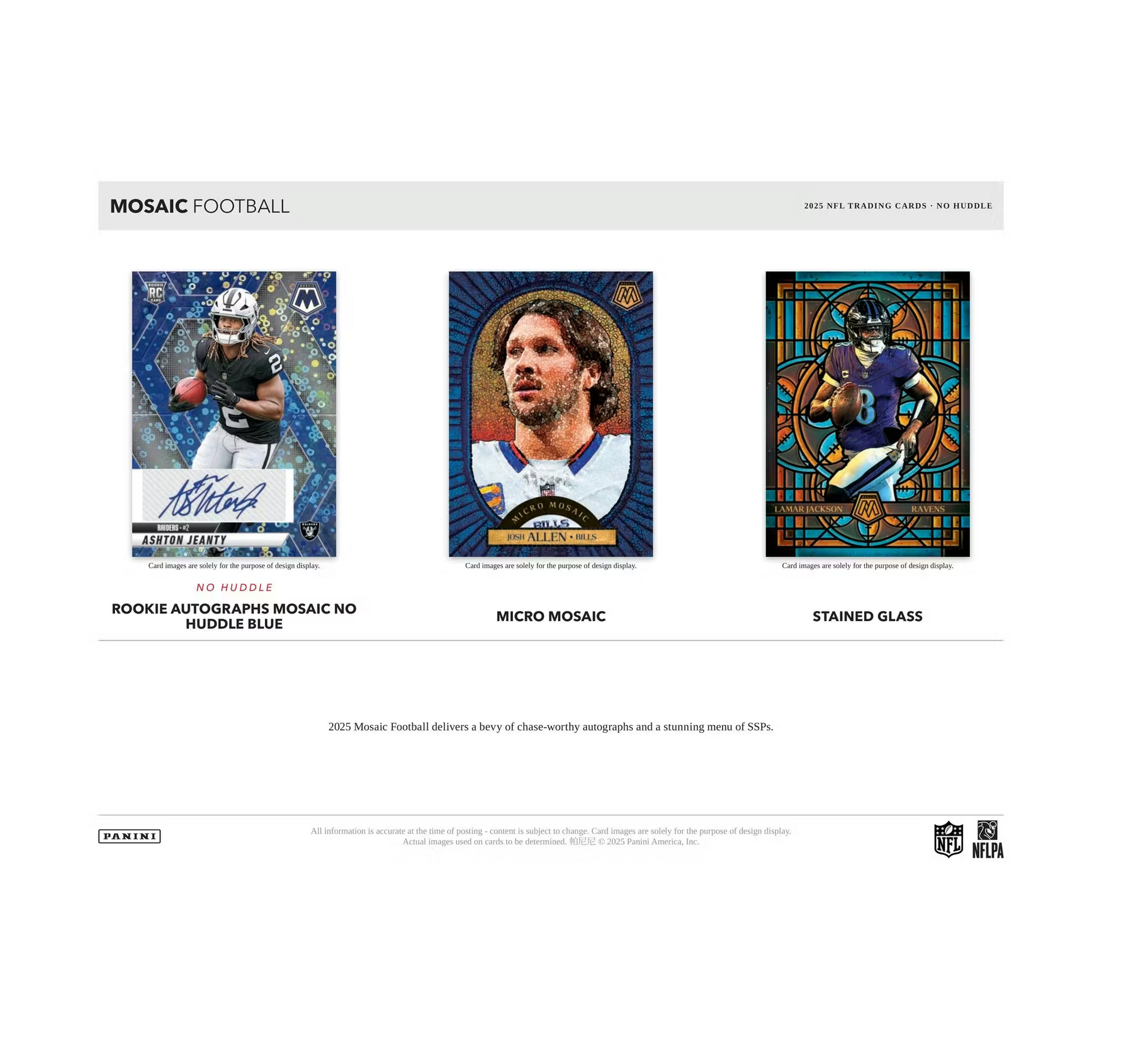 2025 Panini Mosaic Football No Huddle Box