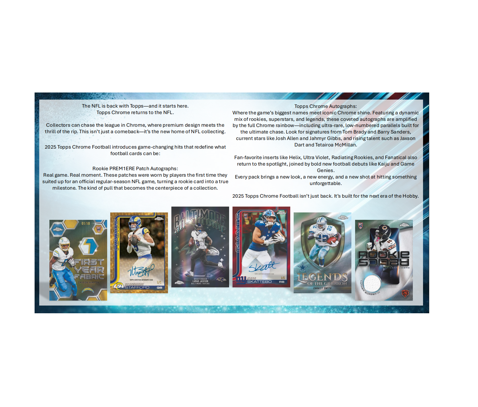 2025 Topps Chrome Football Delight Box