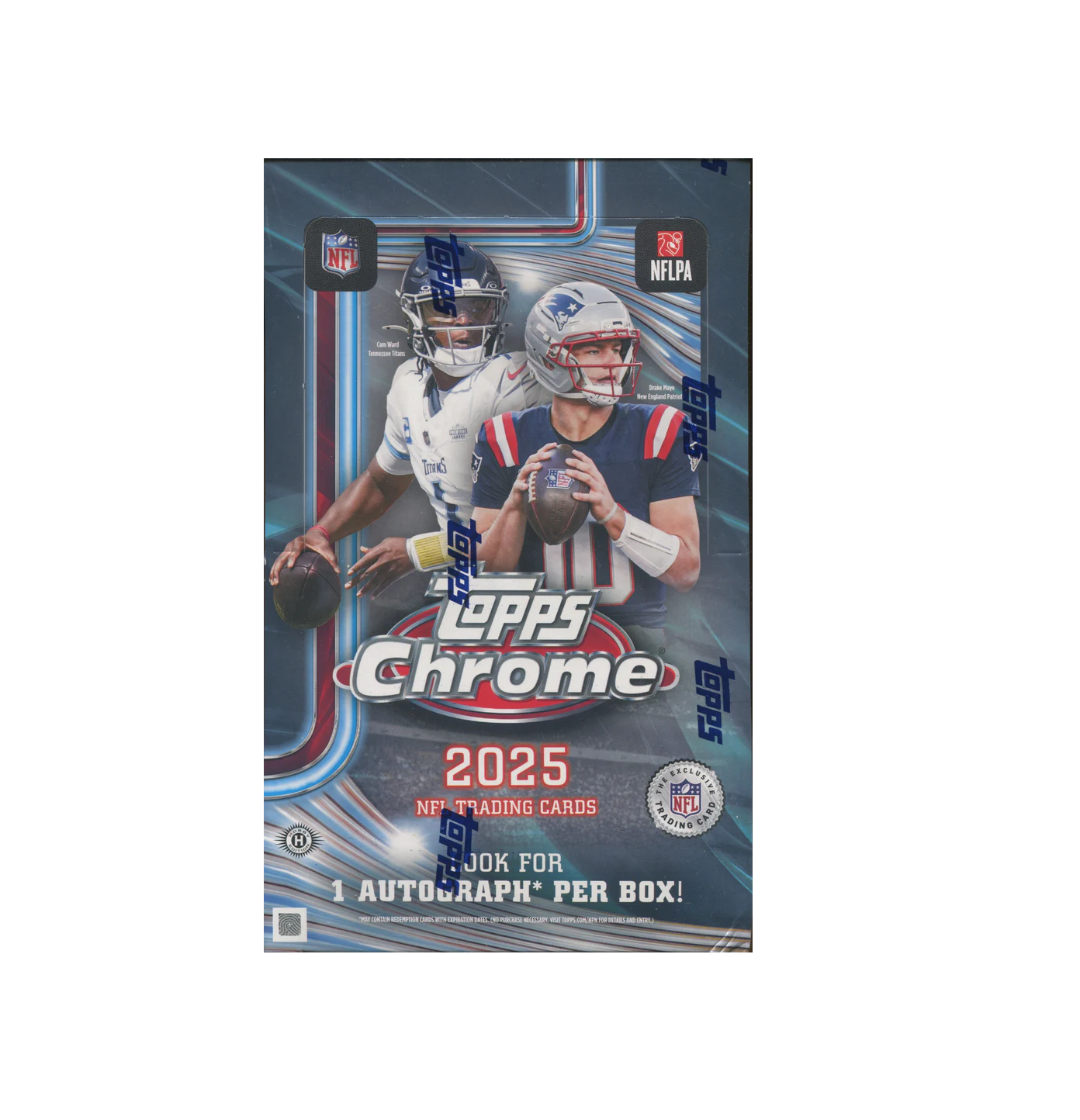 2025 Topps Chrome Football Hobby 12-Box Case