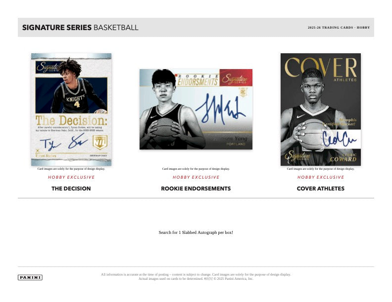 2025-26 Panini Signature Series Basketball Hobby Box