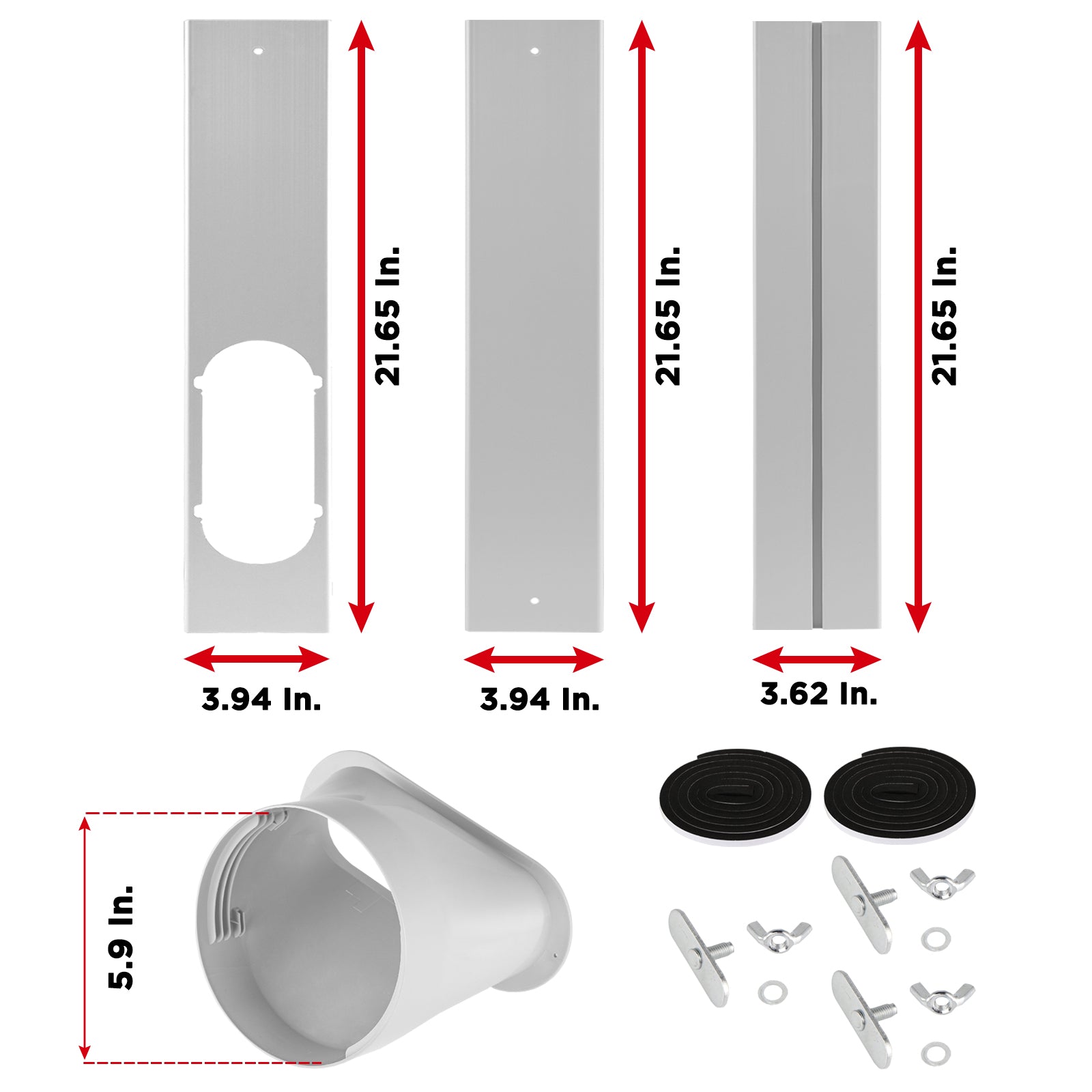 Portable AC Vent Kit for 6" Exhaust Hose