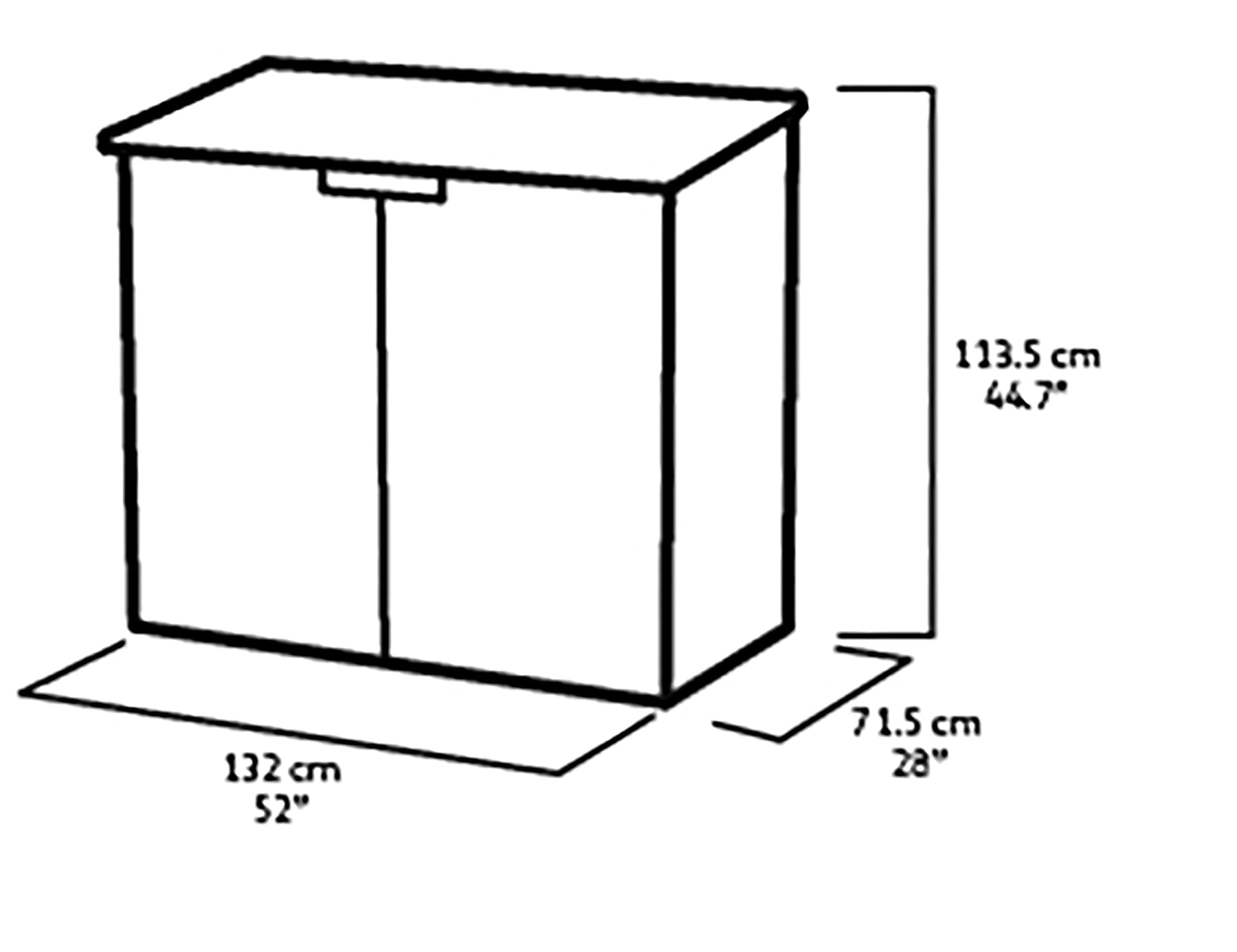 Keter Store It Out Nova Outdoor Garden Furniture Storage Shed Light Grey with Dark Grey Lid | Fade Free | All Weather Resistant