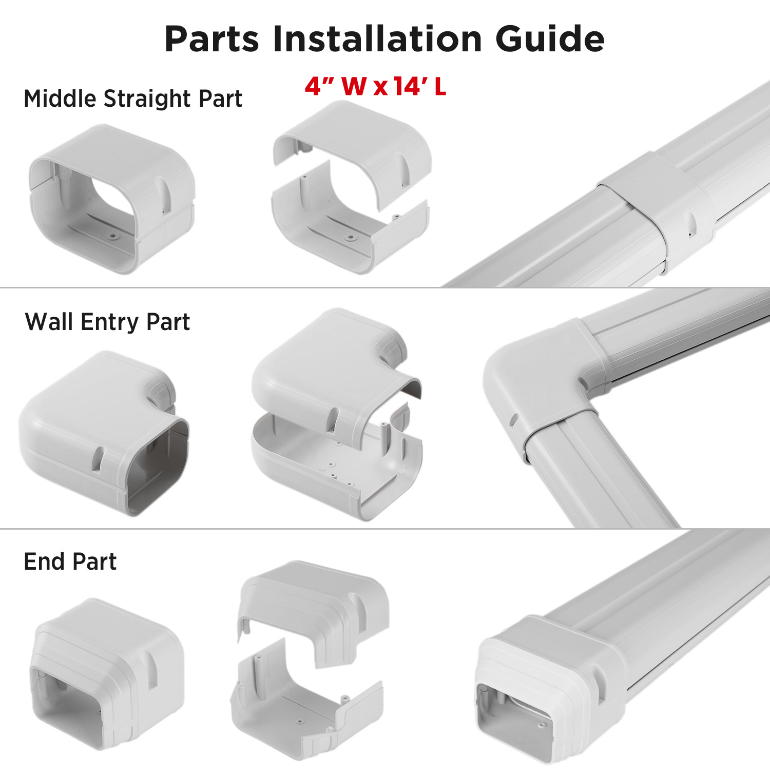 (Open Box) Decorative PVC Line Cover Kit