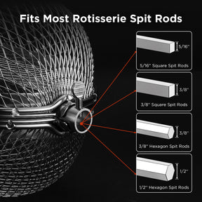 [Discontinued] Fireside RB01 Rotisserie Basket