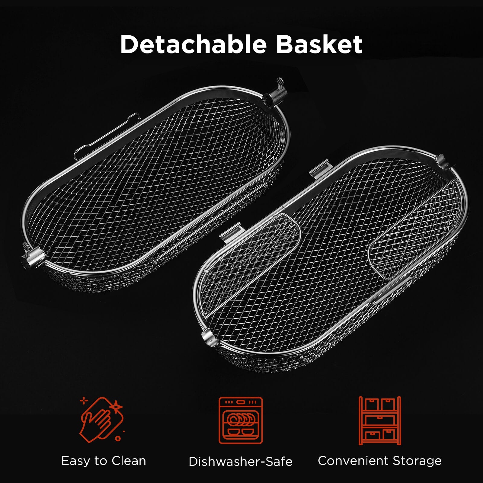 [Discontinued] Fireside RB01 Rotisserie Basket