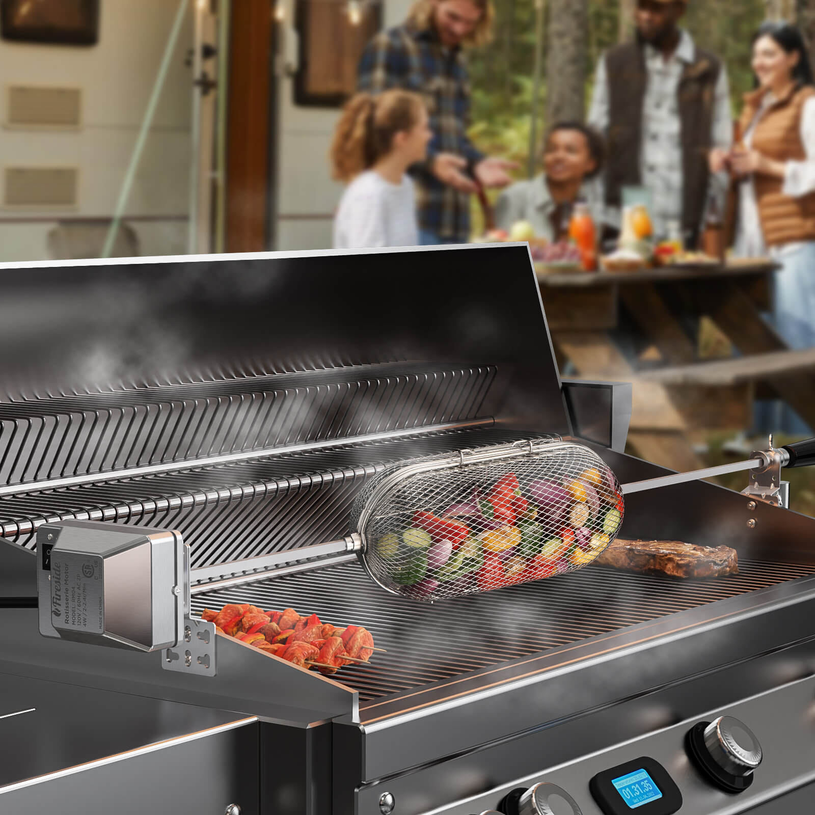 [Discontinued] Fireside RB01 Rotisserie Basket
