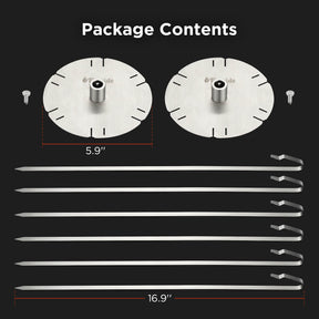 Fireside RS01 Rotisserie Skewer Set