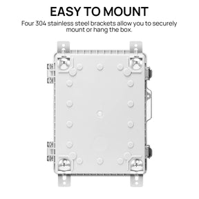 Outdoor Electrical Waterproof Junction Box, Transparent Cover