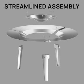 Fireside Pluto R19 Heat Deflector, for 19/19.5in Firepit