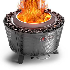 [Discontinued] Fireside Pluto R29 Outdoor Fire Pit  - Painted Black