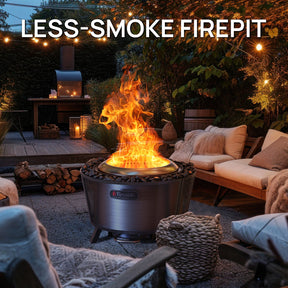 [Discontinued] Fireside Pluto R29 Outdoor Fire Pit  - Painted Black