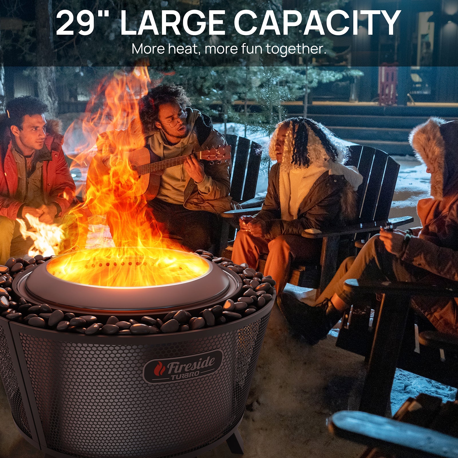 [Discontinued] Fireside Pluto R29 Outdoor Fire Pit  - Painted Black