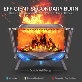 [Discontinued] Fireside Pluto R29 Outdoor Fire Pit  - Painted Black