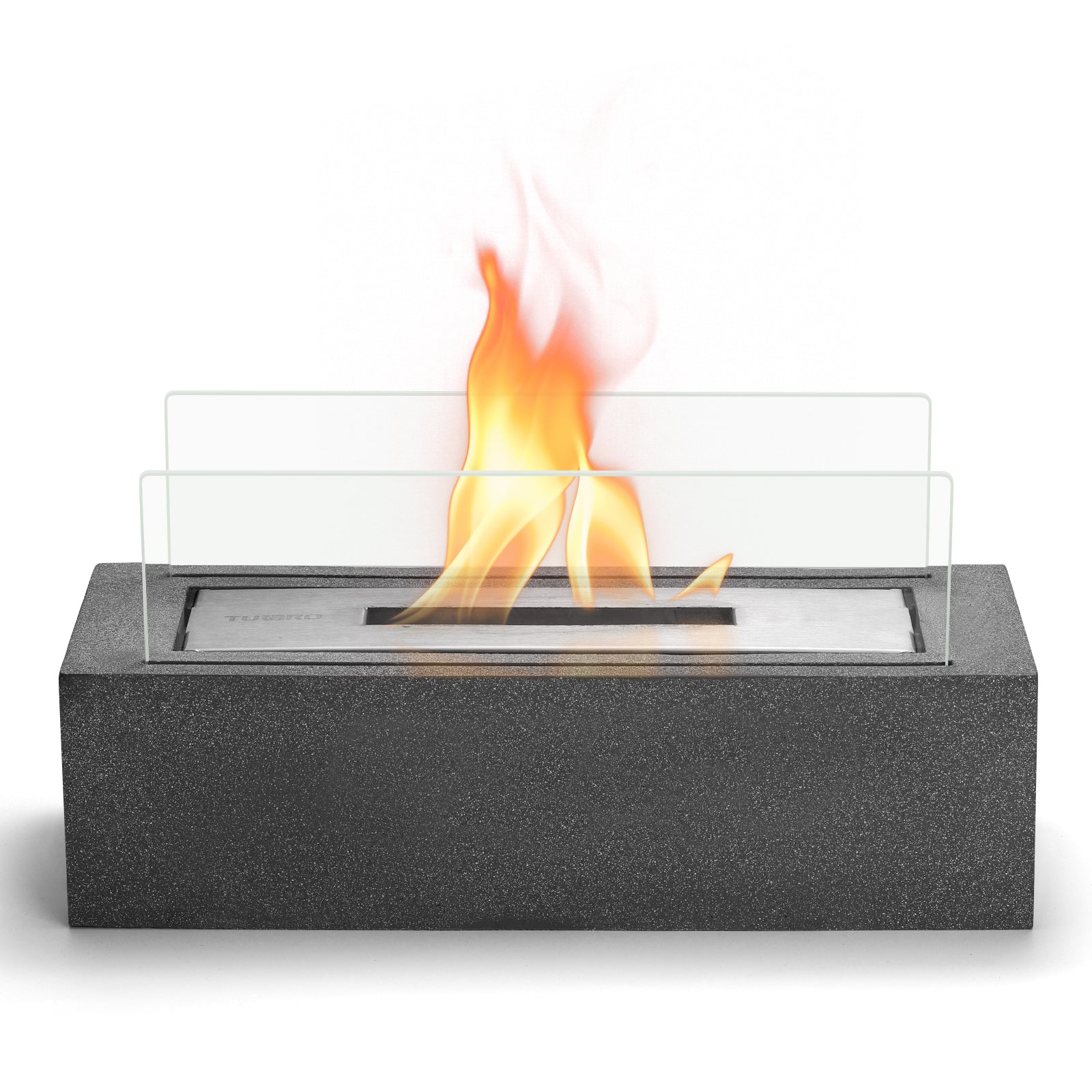 [Discontinued] Cement Tabletop Fire Pit - Cement Gray