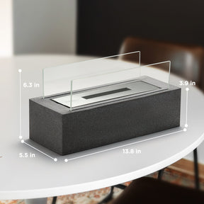 [Discontinued] Cement Tabletop Fire Pit - Cement Gray