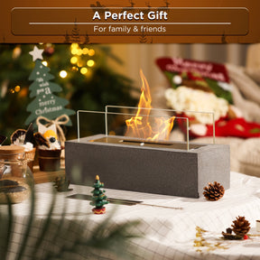 [Discontinued] Cement Tabletop Fire Pit - Cement Gray