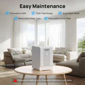 (Open Box) Greenland GLS04 Steam Warm Mist Humidifier, Stainless Steel 4L (1 Gal)