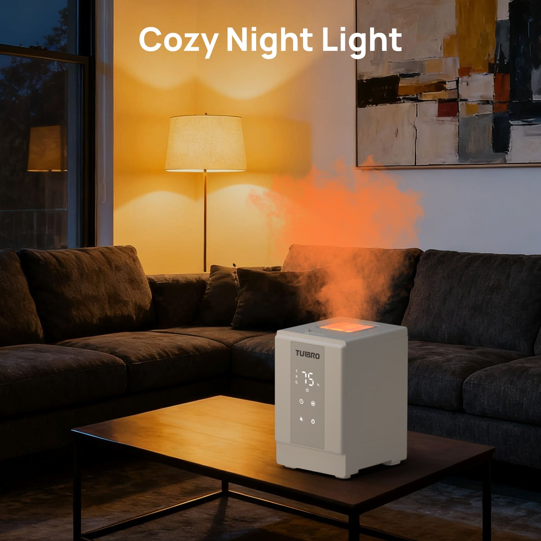 (Open Box) Greenland GLS04 Steam Warm Mist Humidifier, Stainless Steel 4L (1 Gal)