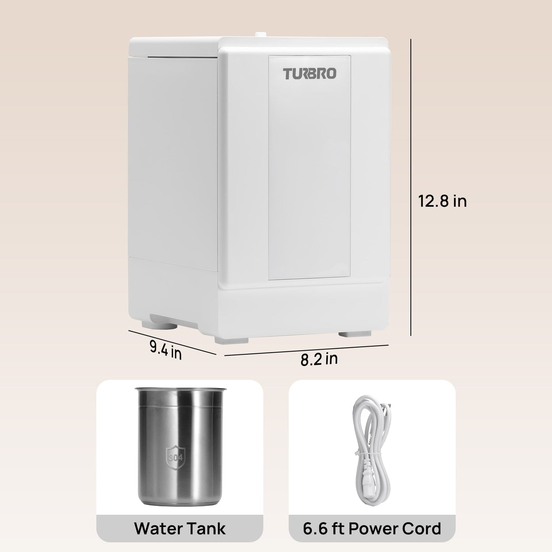 (Open Box) Greenland GLS04 Steam Warm Mist Humidifier, Stainless Steel 4L (1 Gal)