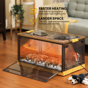 (Open Box) Neighborhood Pet Incubator, Grey Translucent