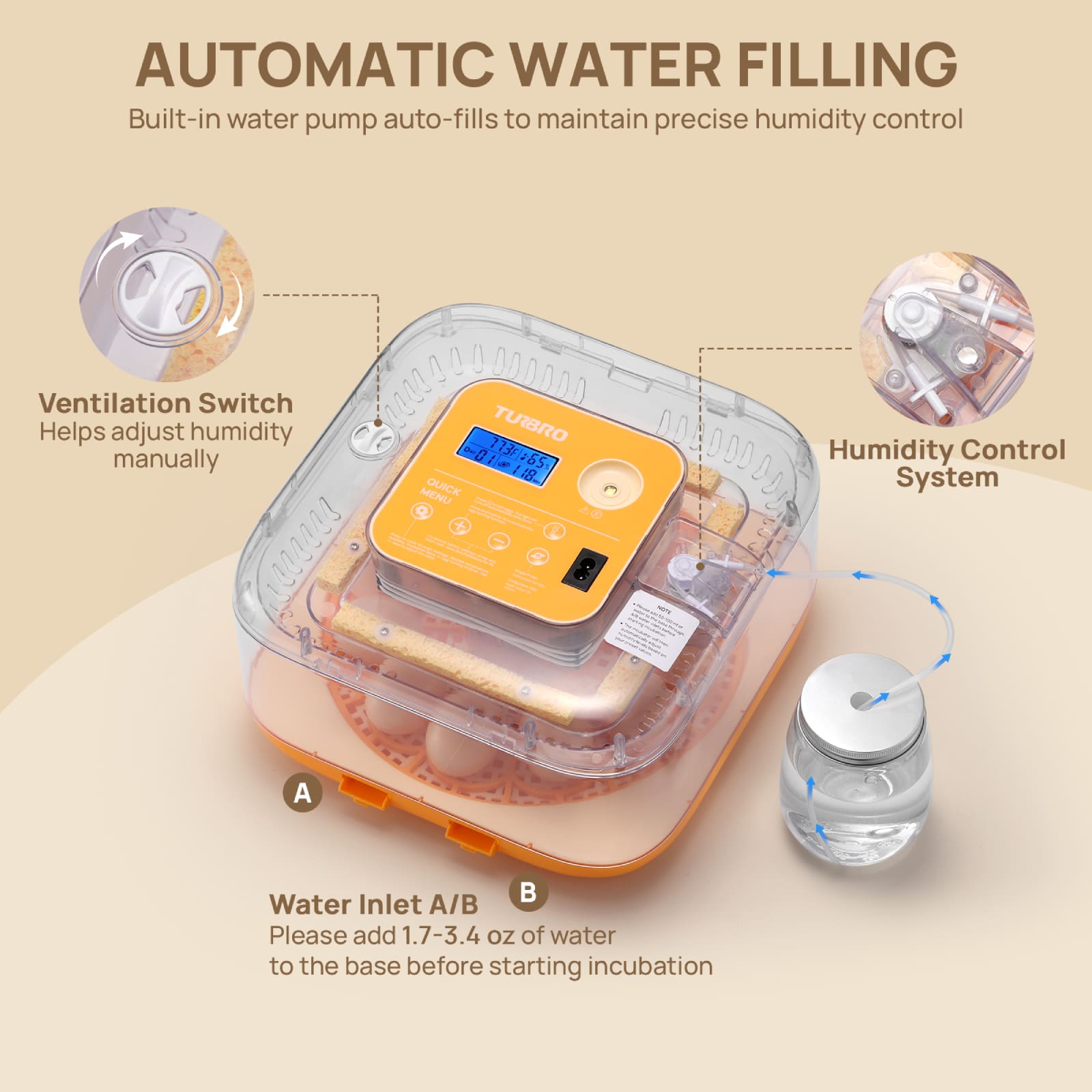 Neighborhood Egg Incubator, 12 Eggs Capacity