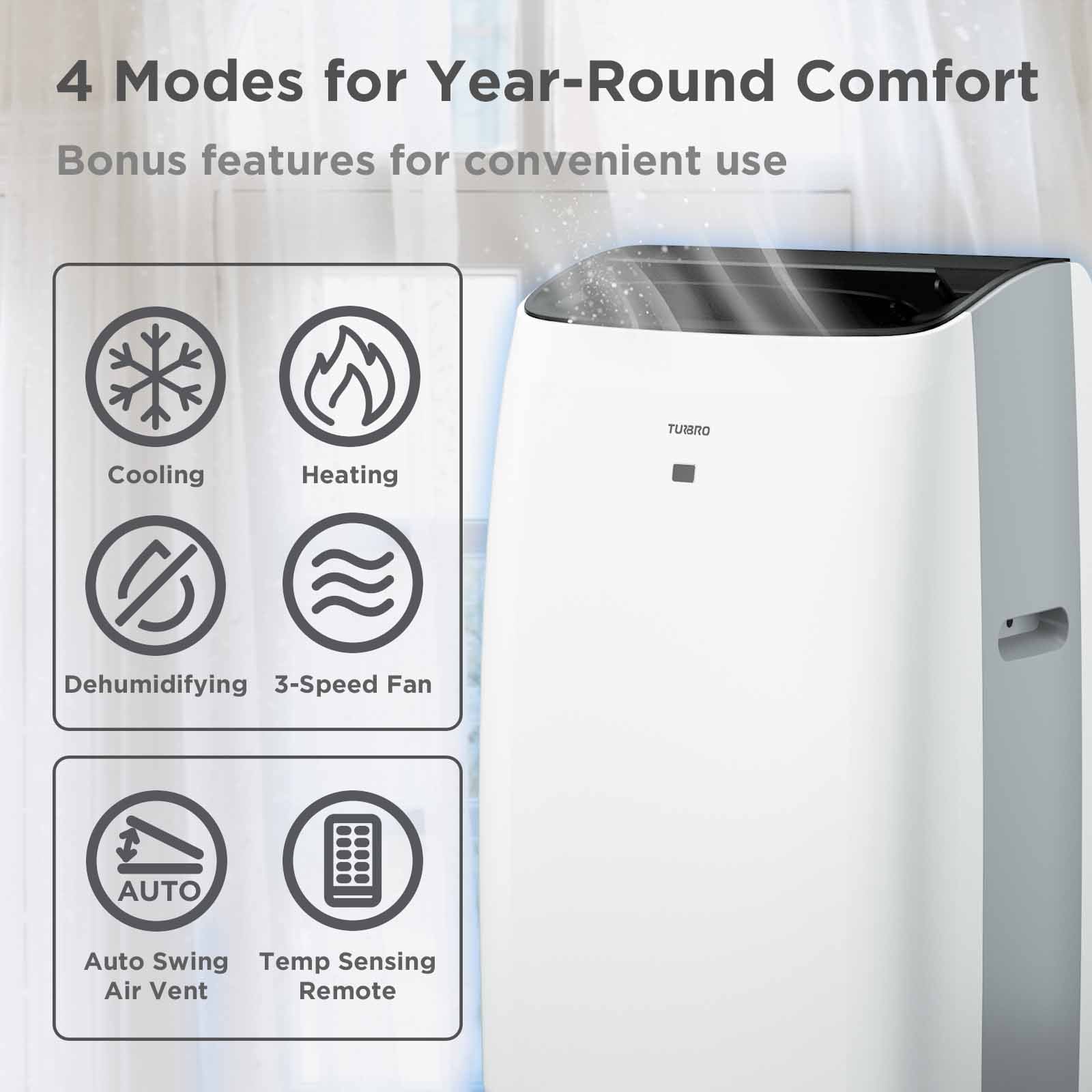 (Open Box) Greenland 14,000 BTU Portable Air Conditioner & Heater
