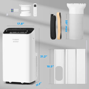 (Open Box) Greenland 14,000 BTU Inverter Portable Air Conditioner
