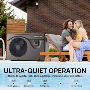 Beluga Inverter Pool Heat Pump, 50K/75K BTU