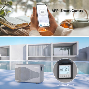 (Open Box) Beluga Inverter Pool Heat Pump, 33K/58K/100K BTU