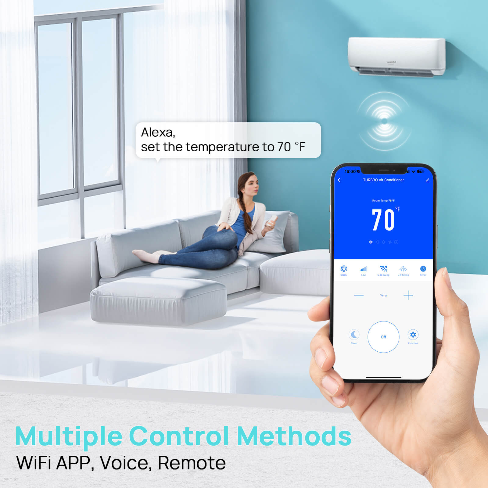 Finnmark 9,000 BTU Single Zone Mini Split AC (R32)