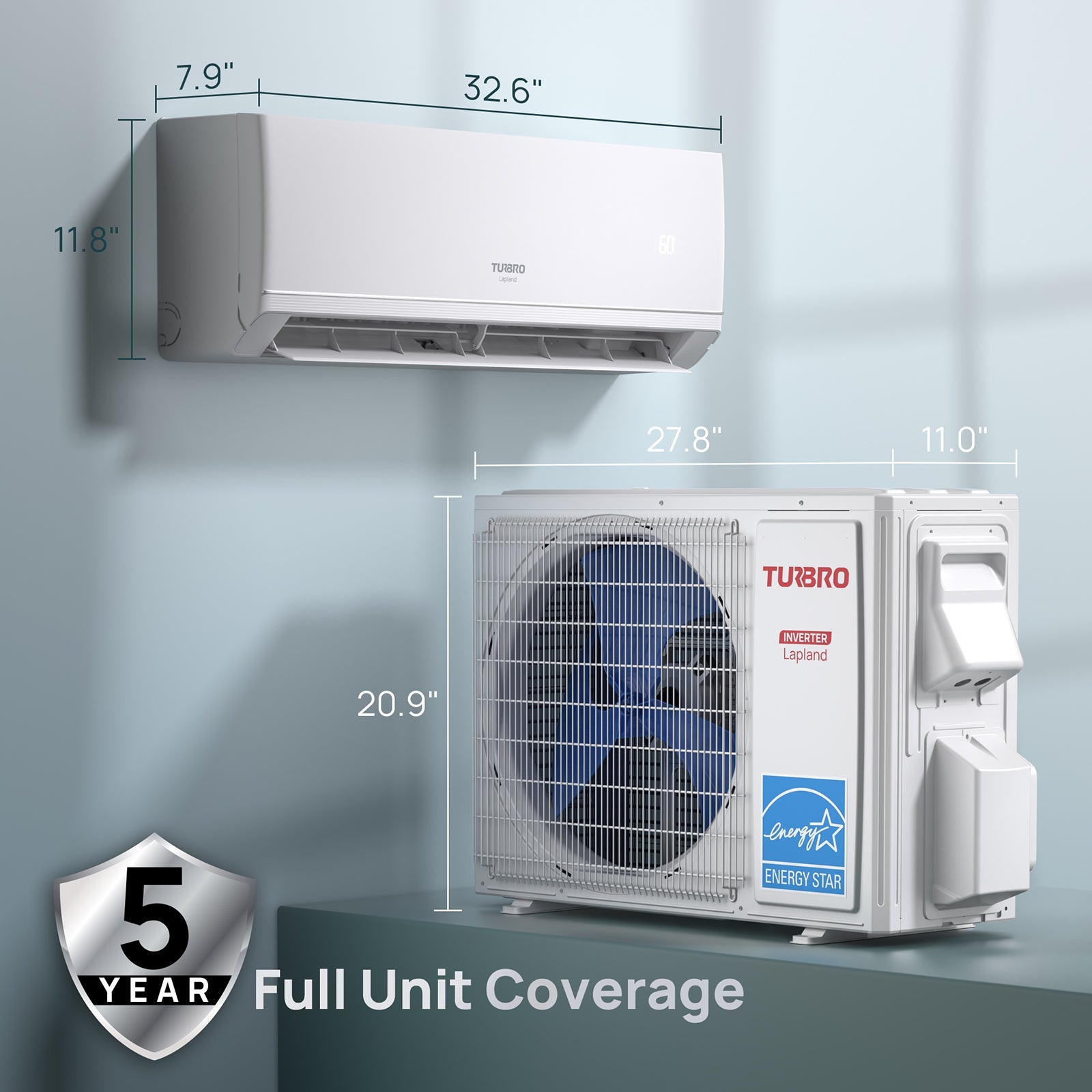 Lapland 12,000 BTU Single Zone Mini Split AC (R32)