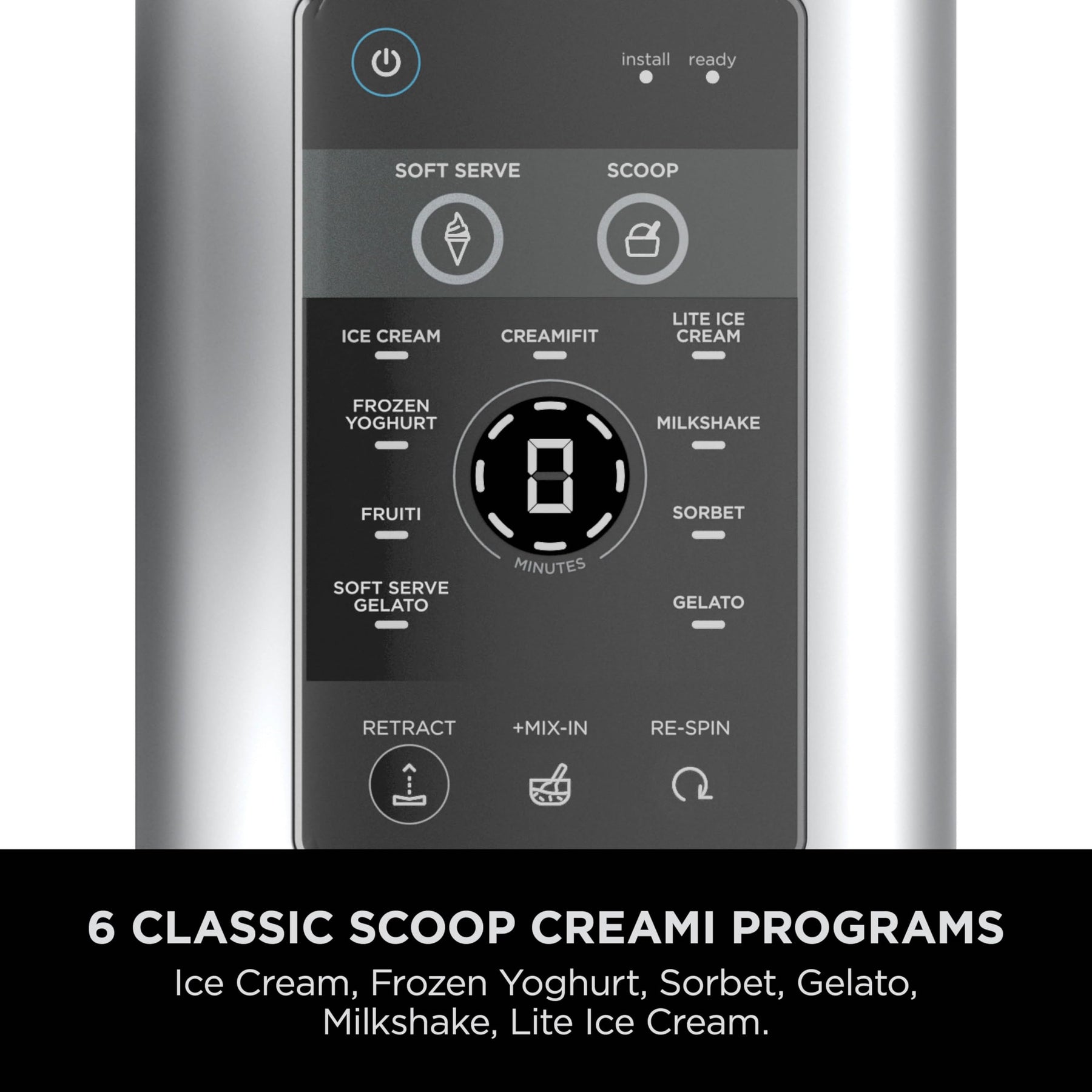 Ninja CREAMi Scoop and Swirl Soft Serve and Ice Cream Maker with 2x Tubs, 13 Functions, Makes Ice Cream, Soft Serve
