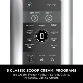 Ninja CREAMi Scoop and Swirl Soft Serve and Ice Cream Maker with 2x Tubs, 13 Functions, Makes Ice Cream, Soft Serve