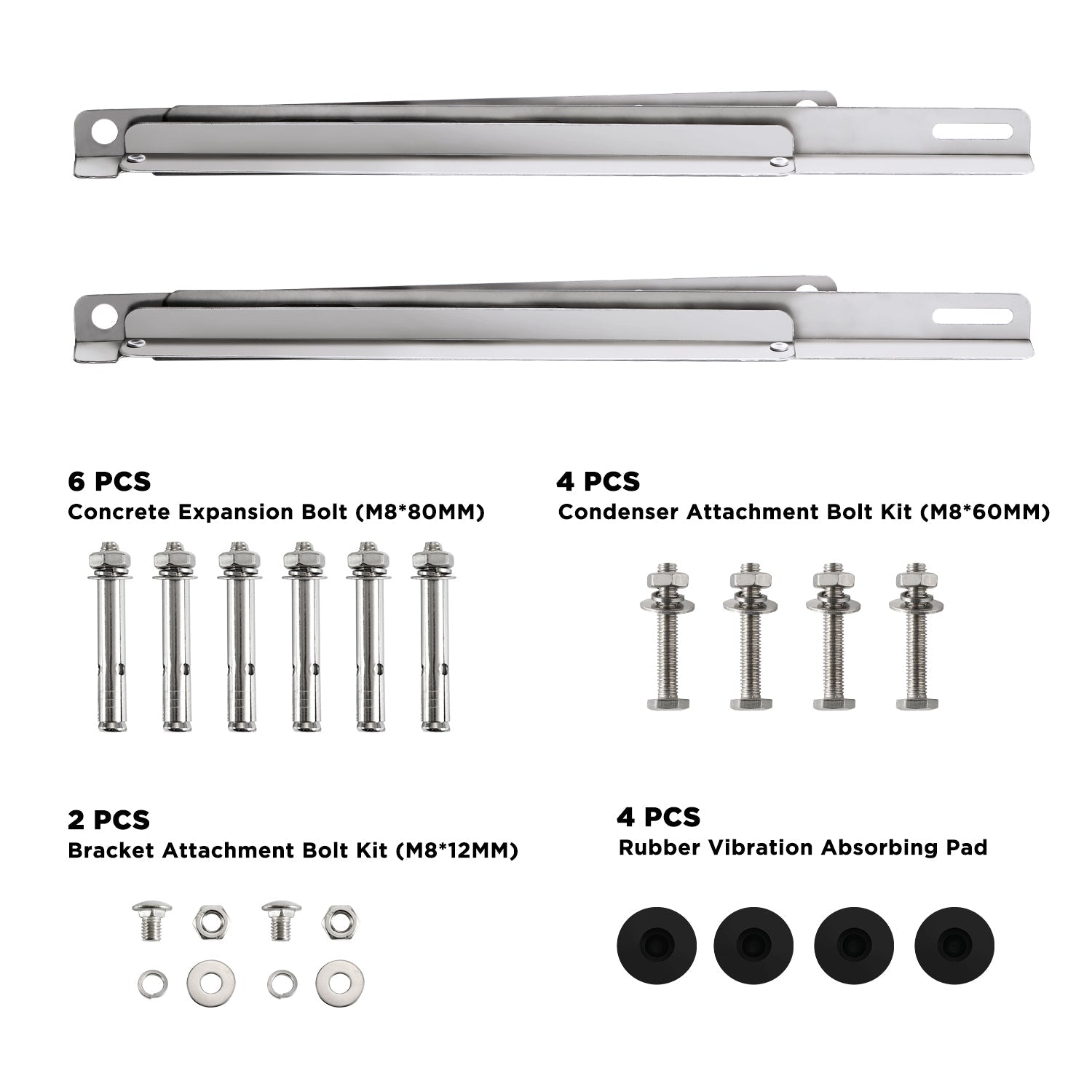 (Open Box) Wall Mounted Stainless Steel Bracket for Mini Spilt AC