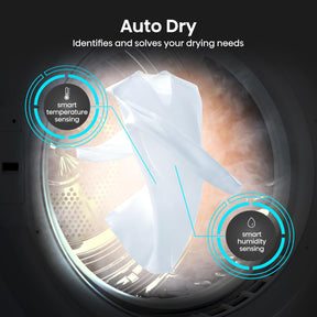 Hisense DH1Q802BW2 60cm Freestanding 8 KG Heatpump Front Load Tumble Dryer, 16 Programmes, Auto Dry