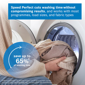 Bosch WGE03408GB Series 2, Free-Standing Washing Machine Front Loader, A Rated, 8 kg, 1400 rpm, Extremely Quick 15/30 Wash